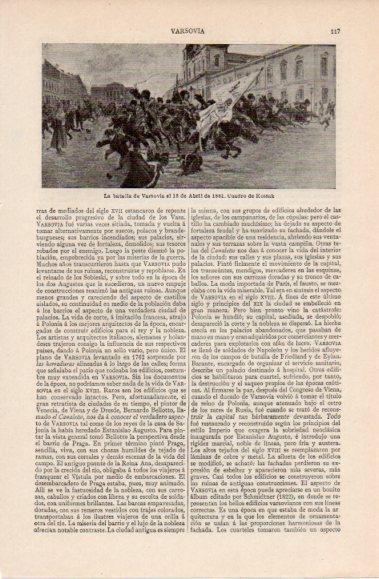 LAMINA V40393: La batalla de Varsovia de 1801 por Kossak