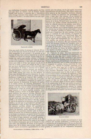 LAMINA V40434: Carricoche catalan y carreta de Cuba