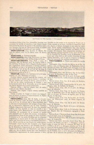 LAMINA V40529: Vista de Las Ventas con Peña Aguilera