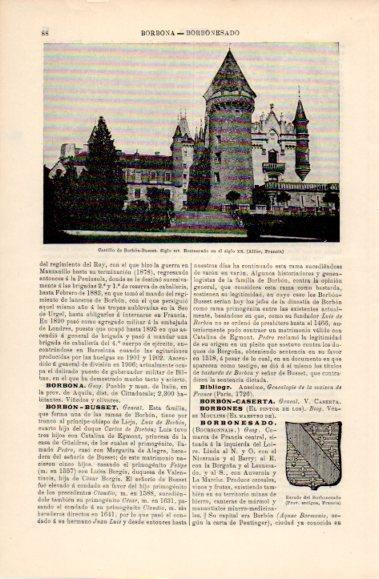LAMINA V40626: Castillo de Borbon Busset, Francia