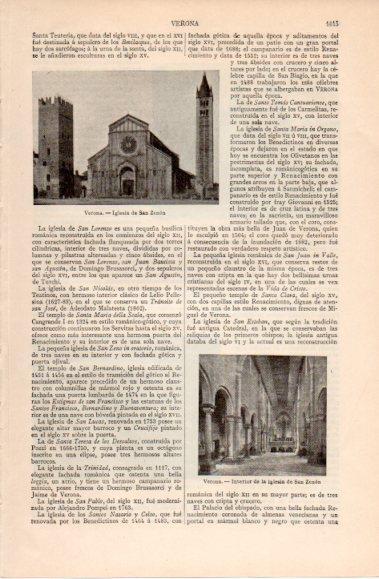 LAMINA V40609: Iglesia de San Zenon en Verona