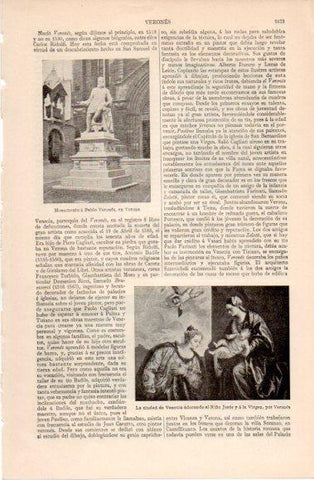 LAMINA V40611: Monumento de Pablo Verones en Verona