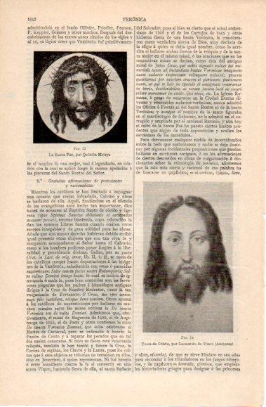 LAMINA V40614: Testa de Cristo por da Vinci