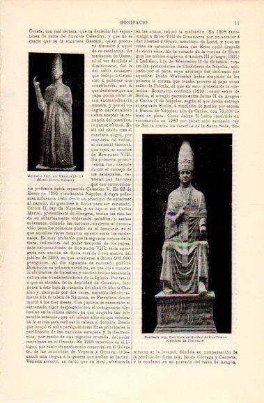 LAMINA V40618: Bonifacio VIII esculturas