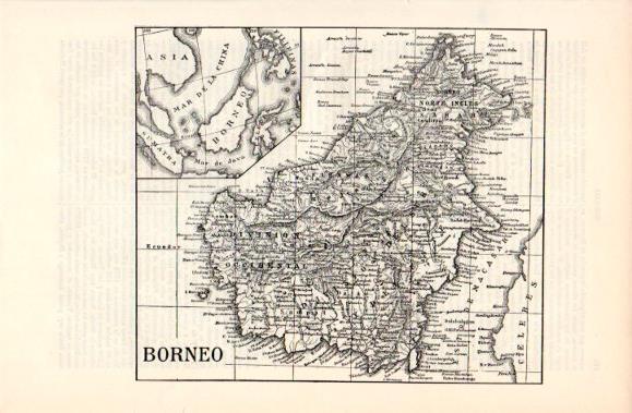 LAMINA V40661: Mapa de Borneo