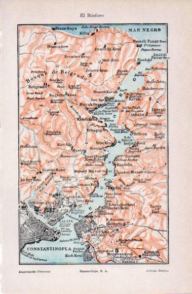 LAMINA V40660: Mapa de El Bosforo