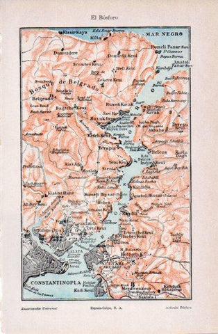 LAMINA V40660: Mapa de El Bosforo
