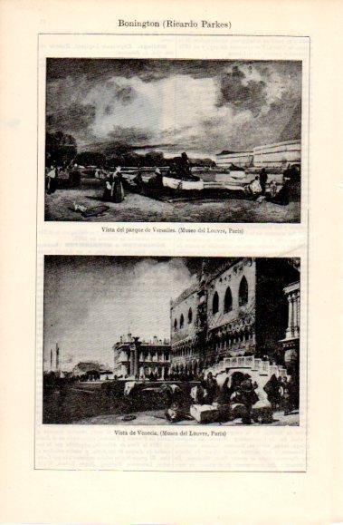 LAMINA V40645: Obras por R. Parkes Bonington
