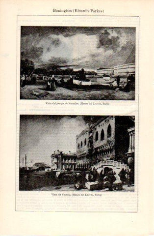 LAMINA V40645: Obras por R. Parkes Bonington