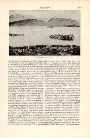 LAMINA V40656: Lago Mayor, Islas Borromeas