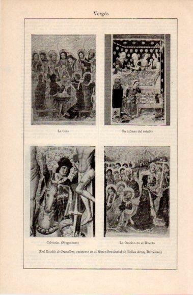 LAMINA V40641: Retablo de Granollers detalles