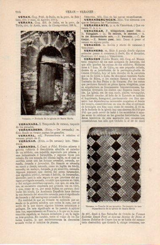LAMINA V40552: Portada iglesia de Santa Maria en Veranes, Asturias