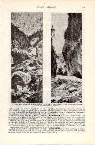 LAMINA V40561: El Gran Cañon del Verdon
