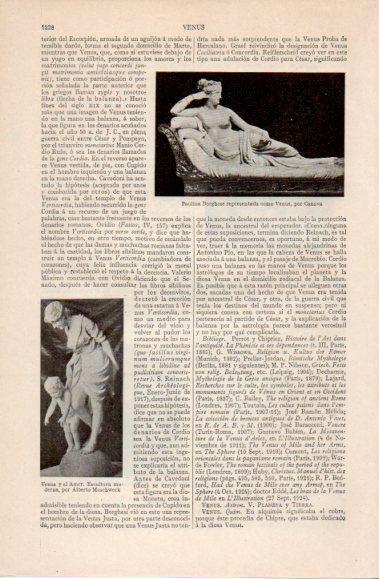 LAMINA V40544: Paulina Borghese representada como Venus