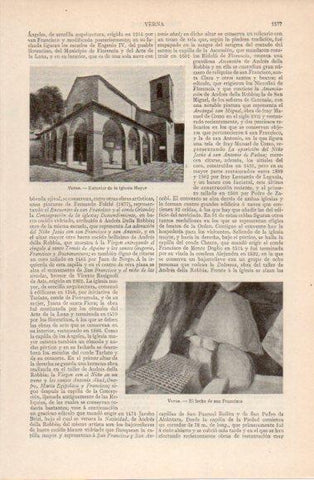 LAMINA V40601: Iglesia y lecho de san Francisco en Verna