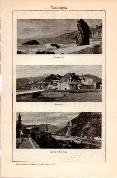 LAMINA V40586: Vistas de Ventimiglia