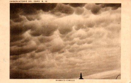POSTAL PV10852: Mamato Cumulus desde el Observatorio del Ebro