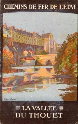 POSTAL PV10840: Chemins de fer de l'etat, La Valle du Thouet