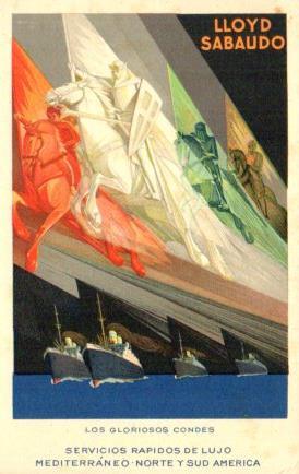 POSTAL PV10843: Publicidad Lloyd Sabaudo