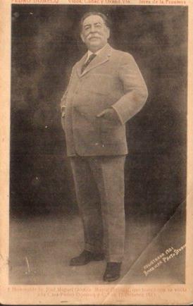 POSTAL PV10846: Jose Miguel Gomez en Casa Pedro Domecq octubre 1913
