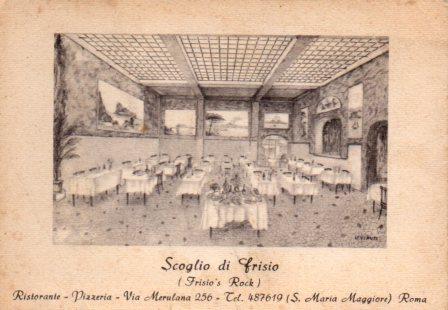 POSTAL PV10911: Scoglio di Frisio ristorante pizzeria, Roma