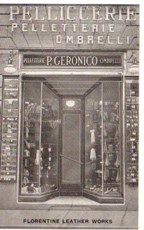 POSTAL PV10875: Publicidad Pelletterie P. Geronico, Firenze