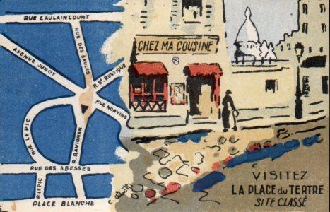 POSTAL PV10880: Chez ma Cousine restaurant cabaret, Paris