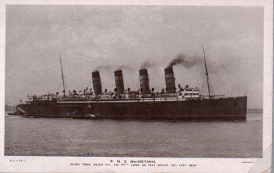 POSTAL PV10777: R. M. S. Mauretania