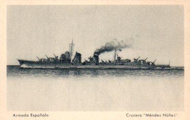 POSTAL PV10778: Crucero Mendez Nuñez, Armada Española