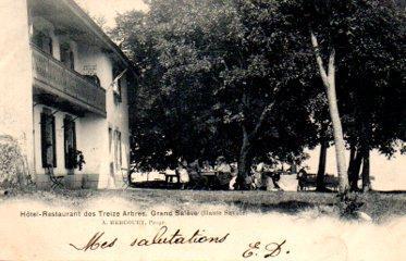 POSTAL PV10763: Hotel Restaurant des Treize Arbres, Grand Saleve
