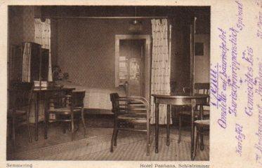 POSTAL PV10754: Grand Hotel Panhans, Schlafzimmer