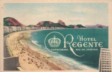 POSTAL PV10757: Hotel Regente en Copacabana, Rio de Janeiro