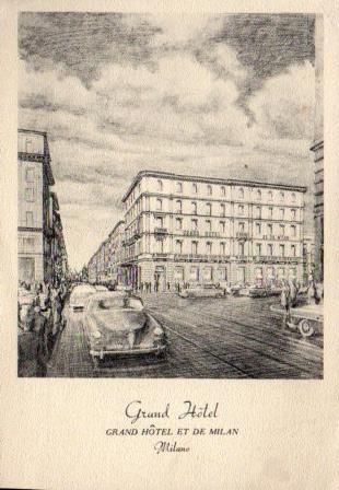 POSTAL PV10913: Grand Hotel et de Milan, Milano