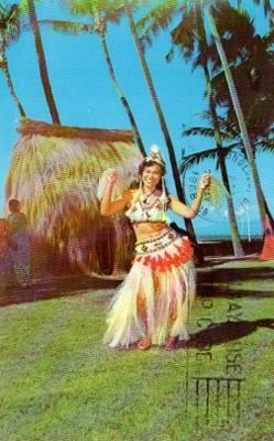 POSTAL PV11026: Tahitian dancer