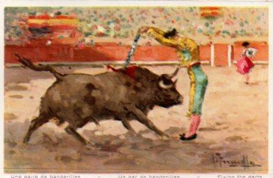 POSTAL PV11043: Corrida de toros. Un par de banderillas