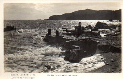 POSTAL PV11019: Calella de Palafrugell puesta de sol en El Canadell