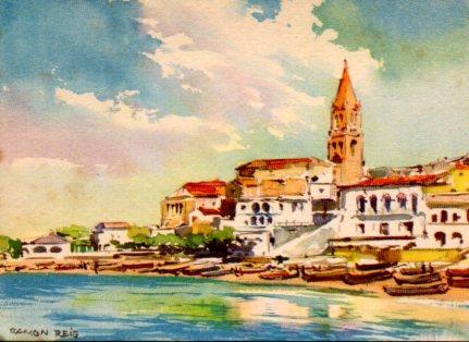 POSTAL PV11081: Palamos vista general por Ramon Reig 