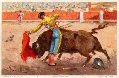 POSTAL PV11047: Corrida de toros. Pase natural