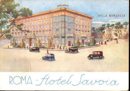 POSTAL PV10929: Hotel Savoia, Roma