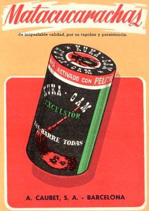 POSTAL PV10932: Publicidad matacucarachas Kuka Gam