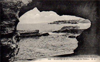 POSTAL PV10962: Biarritz. La Loge du Theatre