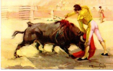 POSTAL PV10973: Estocada a un toro