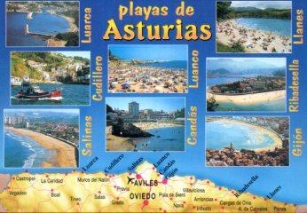 POSTAL PV10551: Playas de Asturias
