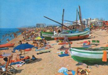 POSTAL PV10476: Playa de Pineda de Mar
