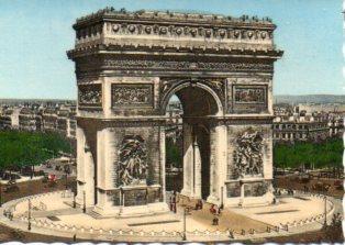 POSTAL PV10416: L'Arc de Triomphe, Paris