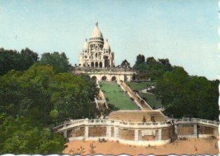 POSTAL PV10414: Basilique du Sacre Coeur, Paris
