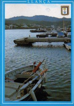 POSTAL PV10465: Barca con remos en Llança