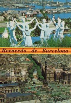POSTAL PV10457: Monumento a la Sardana, Barcelona