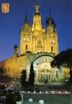 POSTAL PV10469: Templo Sagrado Corazon de Jesus en el Tibidabo, Barcelona
