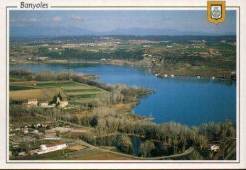 POSTAL PV10477: Vista general Lago de Banyoles